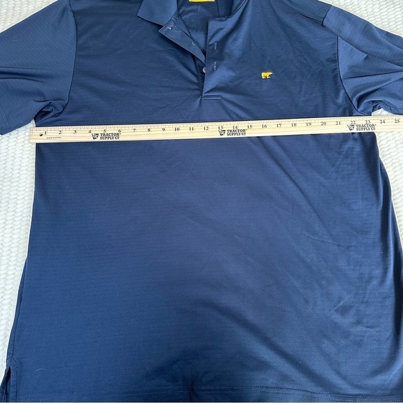 Jack Nicklaus Polo Mens XL Solid Navy Blue Performance Golden Bear Golf - Picture 8 of 9